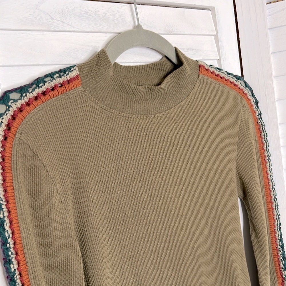 FREE PEOPLE l Switch It Up Cuff Thermal Knit Long Sleeve Top Size XS - Picture 6 of 11